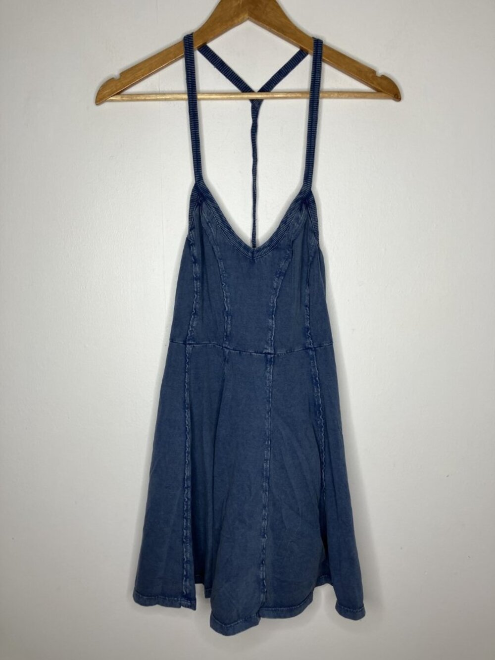 BDG Urban Outfitters Women's Blue Washed A-Line Mini Dress Racerback Small